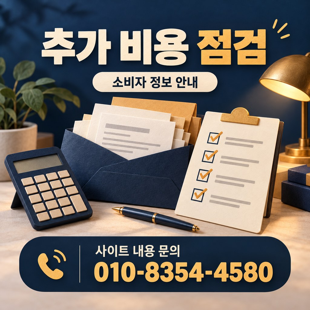 카드깡 수수료 추가 부담 · 예상과 다른 금액을 발견했다면? · 내용 문의 010-8354-4580